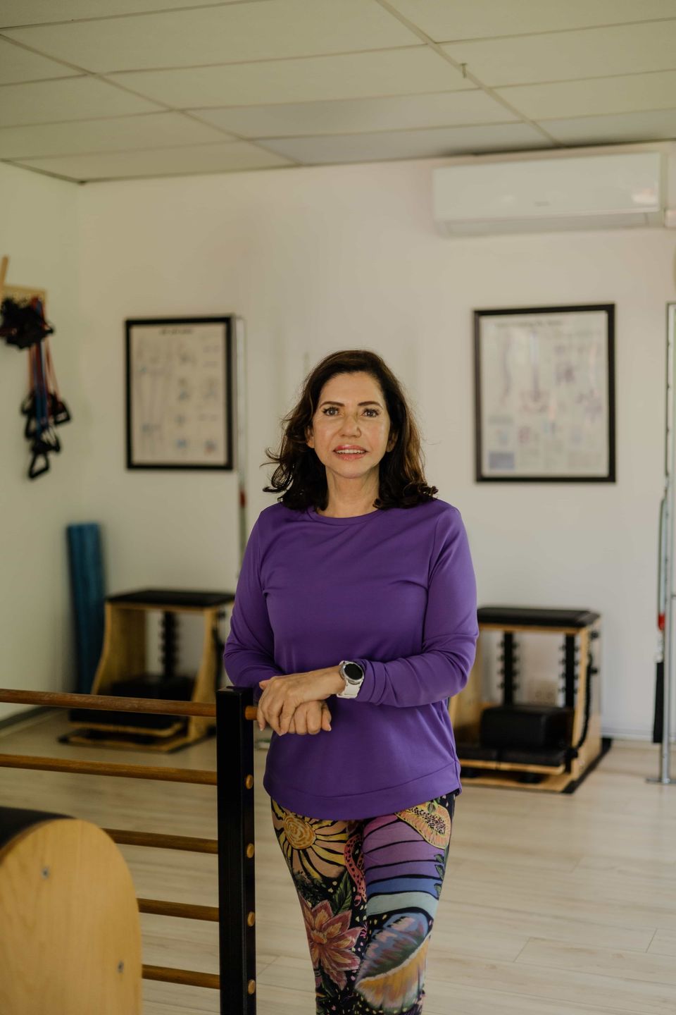 Andriesa, Director and Lead Instructor of Pilates Dynamics, in the studio in Randburg